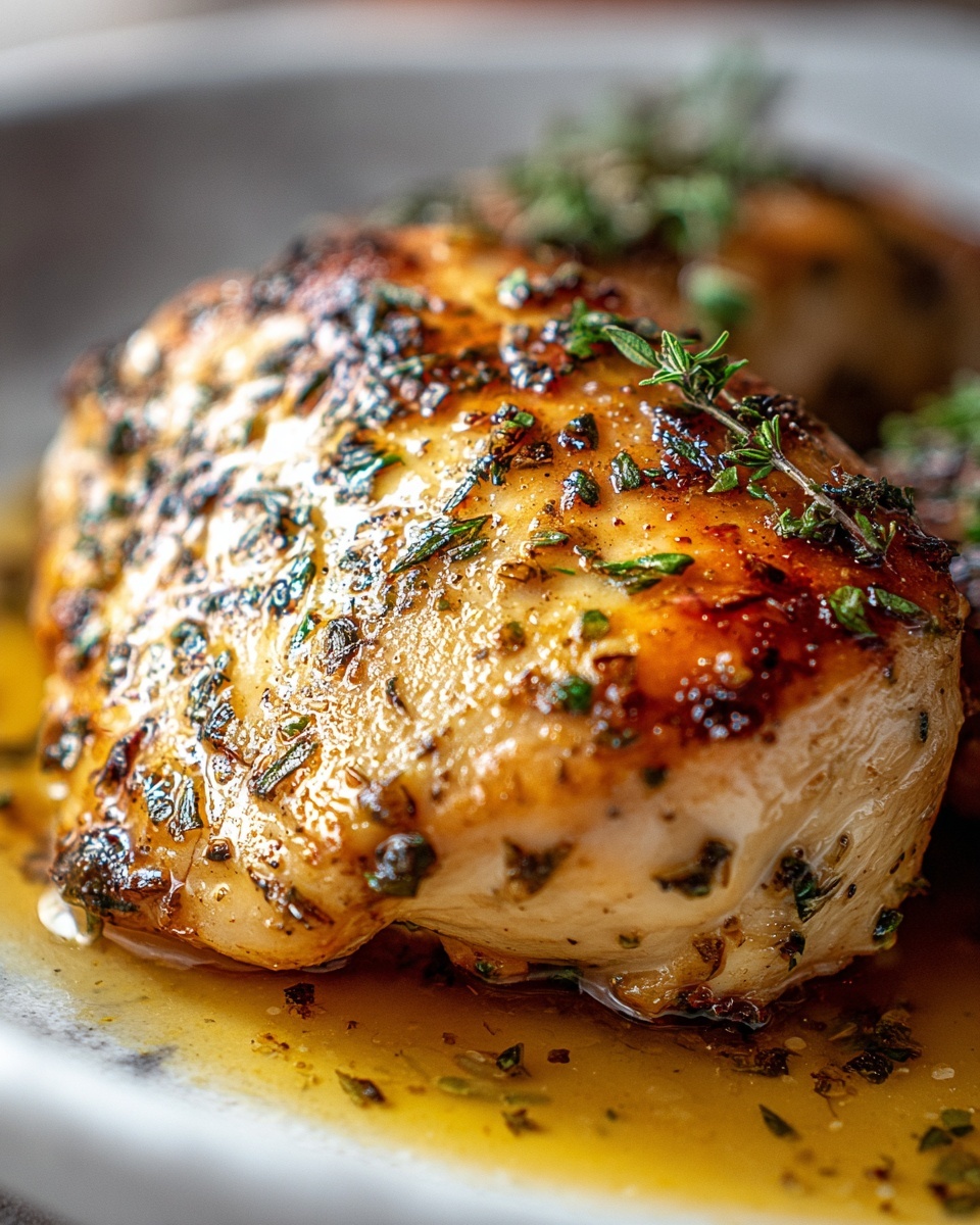 Melt-in-Your-Mouth Baked Chicken Breast with Garlic, Herbs, and Balsamic Recipe - Recipe Image