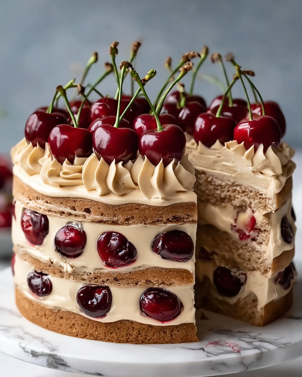 Decadent Cherry Swirl Cake Recipe - Recipe Image