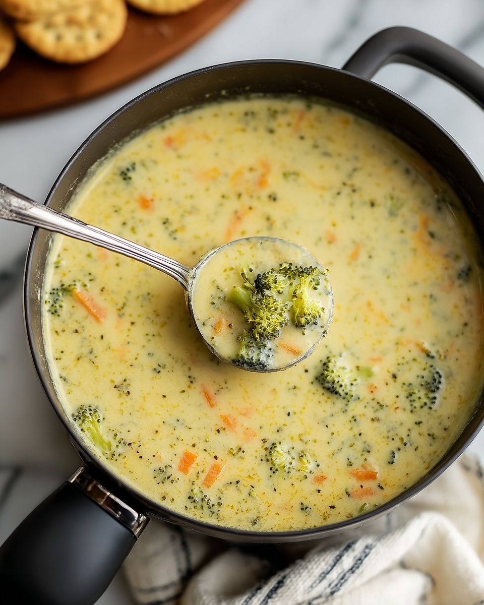 Healthy Broccoli Cheddar Soup Recipe - Recipe Image