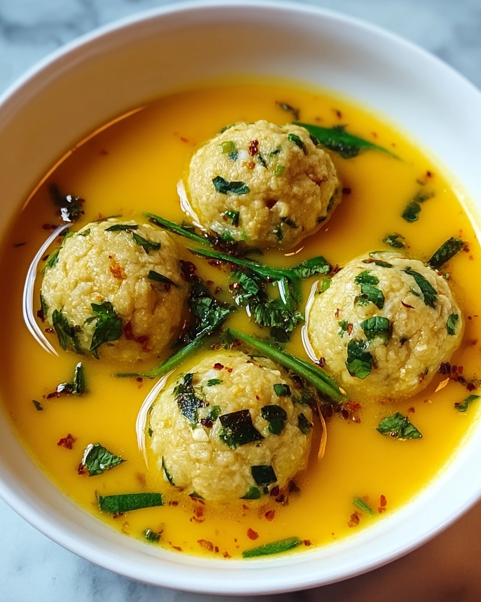 Turmeric Vegetable Matzo Ball Soup Recipe - Recipe Image