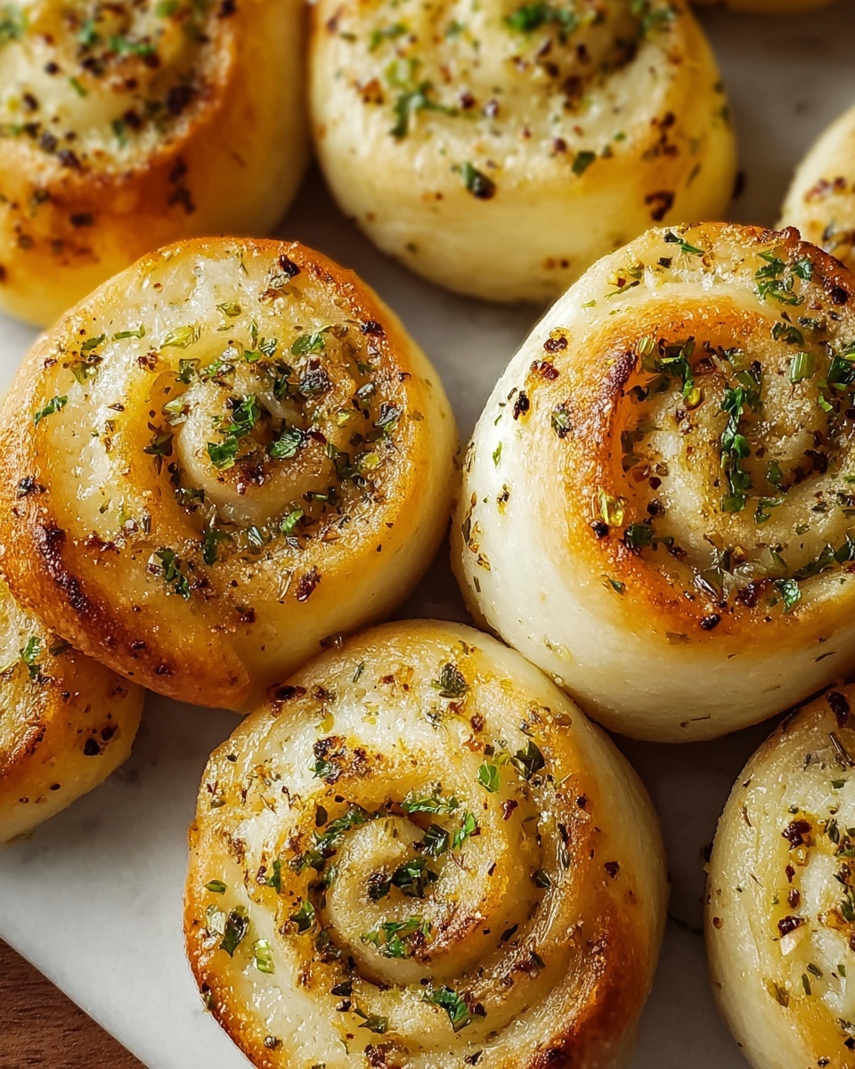 Garlic Bread Roll-Ups Recipe - Recipe Image