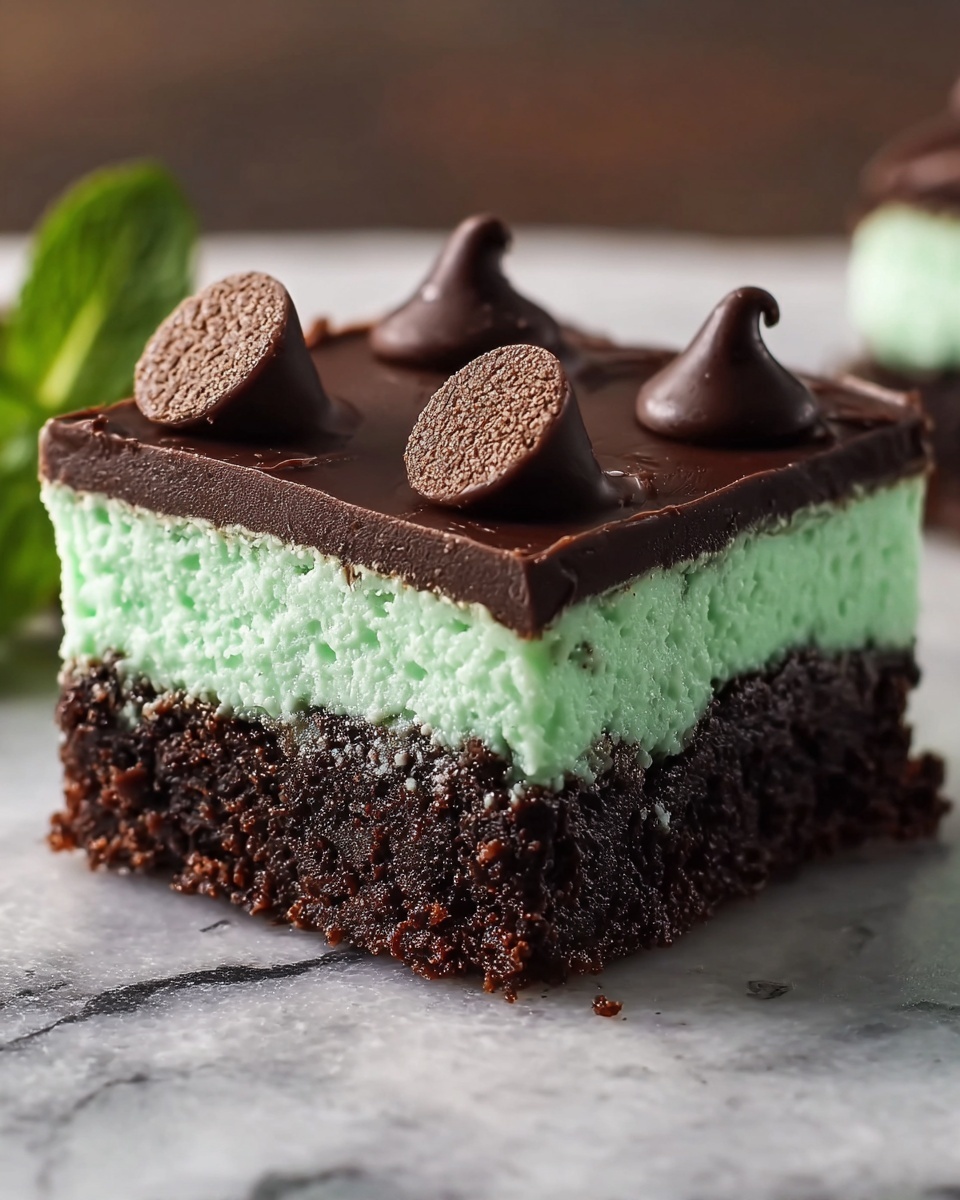 Mint Chocolate Cookie Bars Recipe - Recipe Image