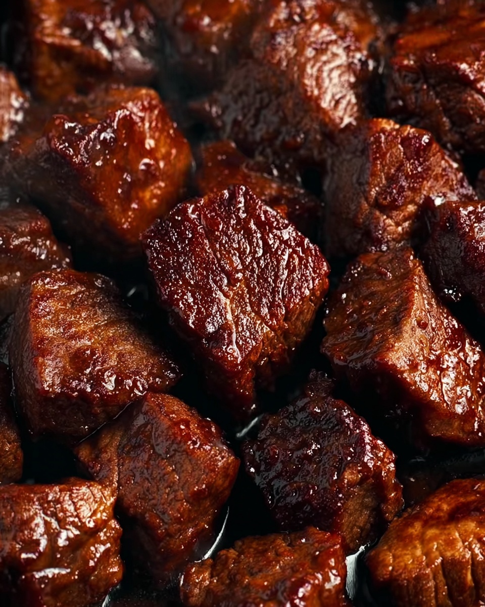 Air Fryer Tangy Honey BBQ Steak Bites Recipe - Recipe Image