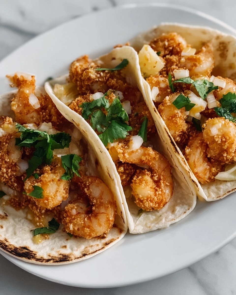 Coconut Shrimp Tacos with Habanero Lime Butter Recipe - Recipe Image