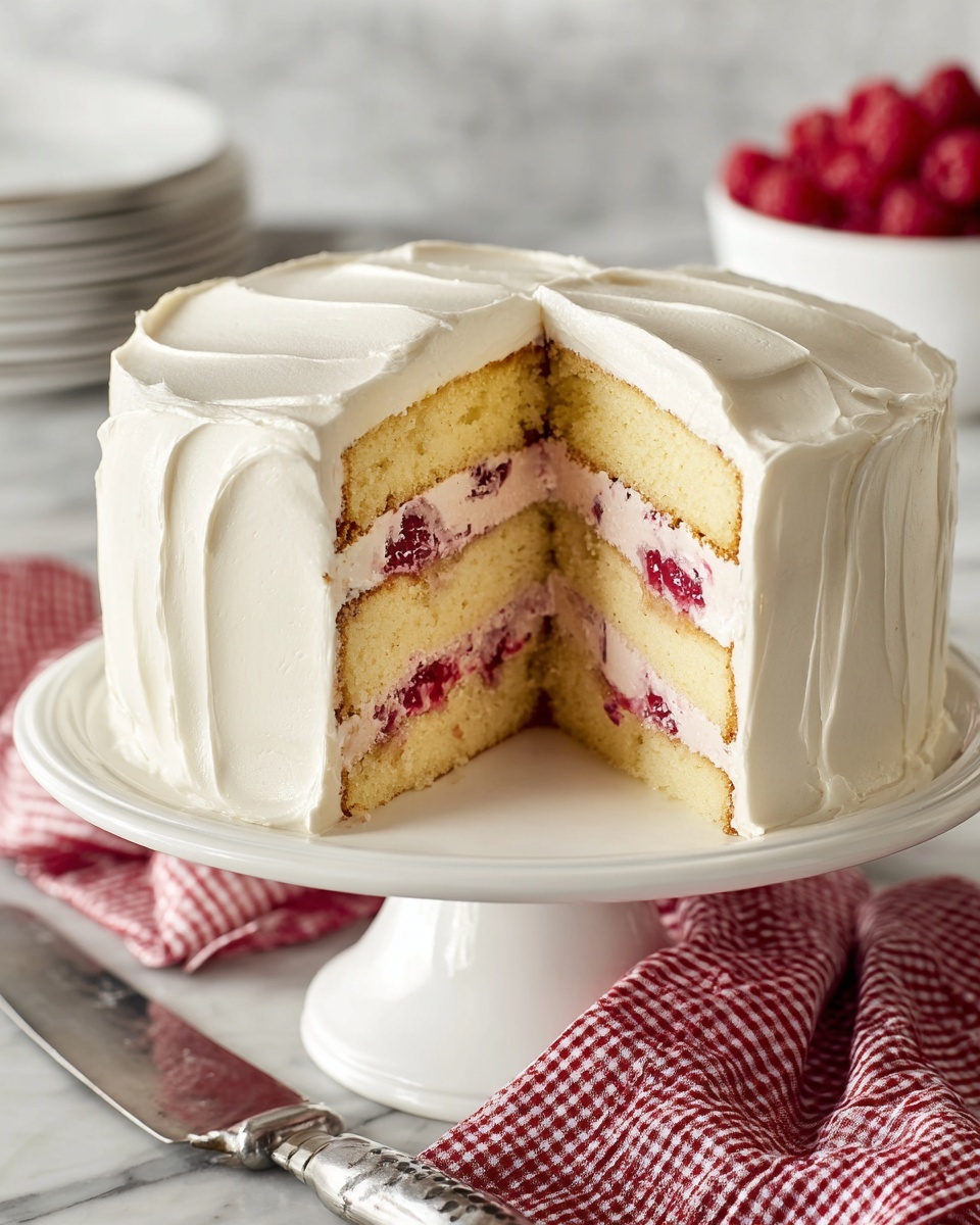 Raspberry Cake with Lemon Buttercream Recipe - Recipe Image