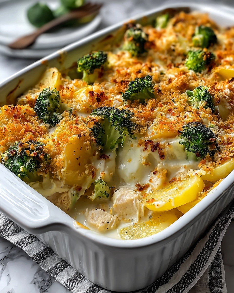 Baked Potato Chicken and Broccoli Casserole Recipe - Recipe Image