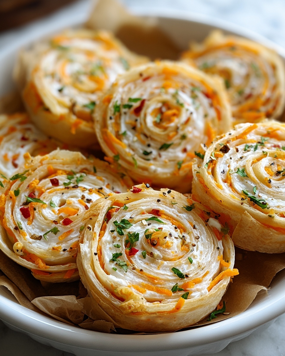 Turkey and Cheese Pinwheels Recipe - Recipe Image