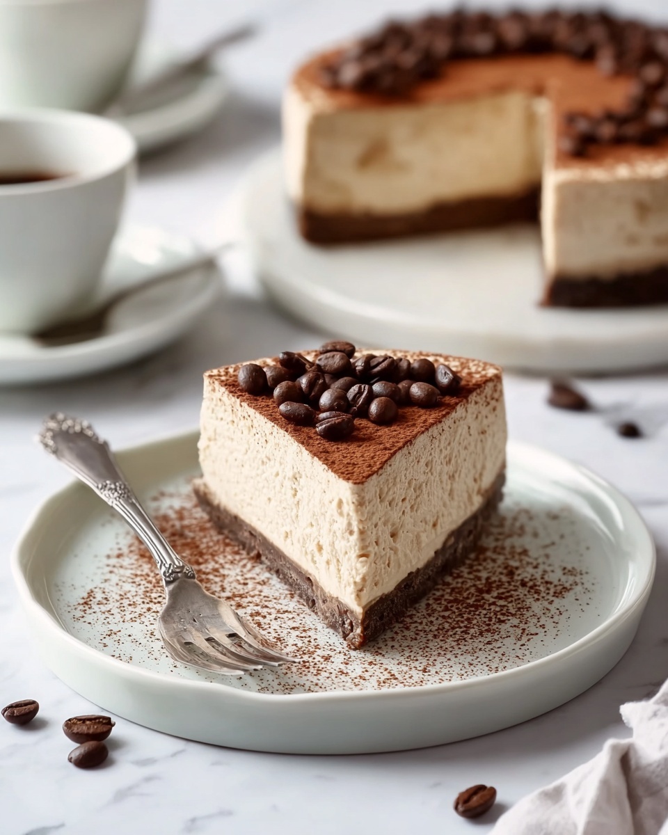 Keto Coffee Cheesecake Recipe - Recipe Image