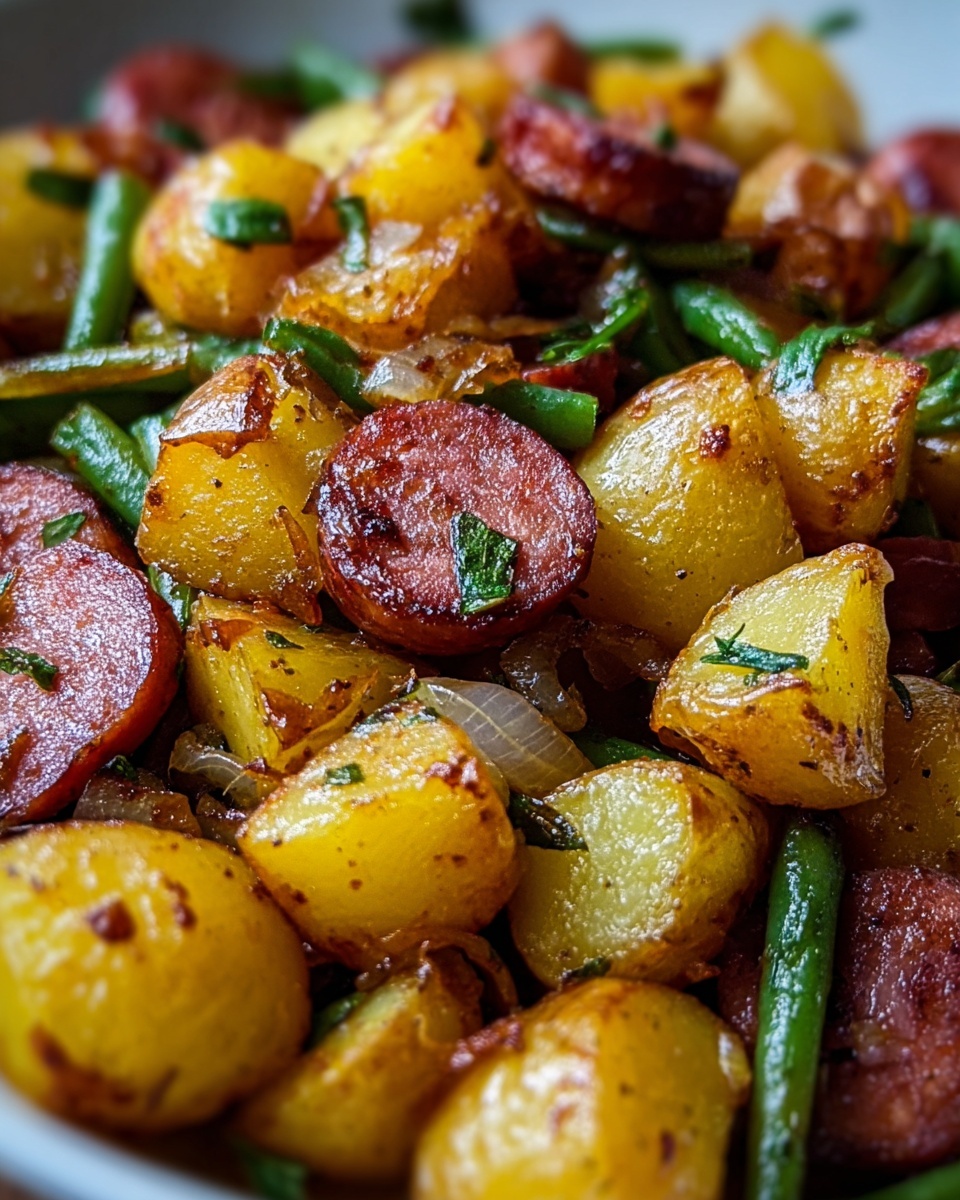 One-Skillet Kielbasa and Potatoes Recipe - Recipe Image