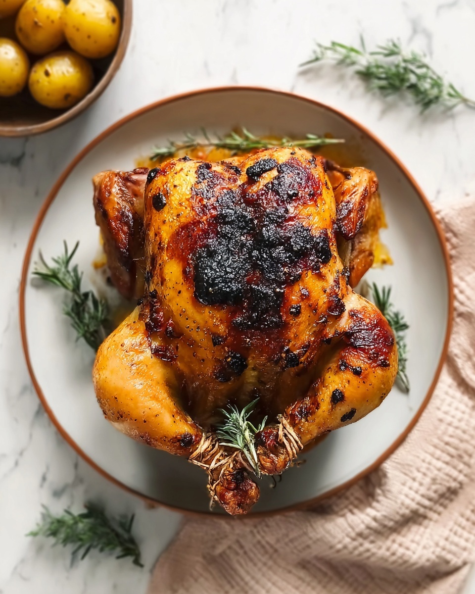 Roast Tarragon Chicken with Crispy Skin Recipe - Recipe Image