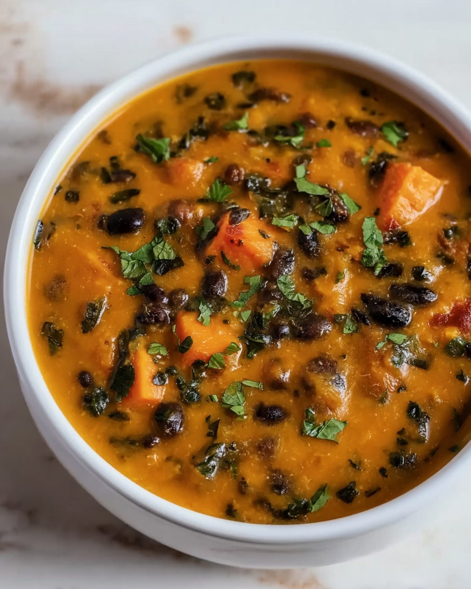 Roasted Sweet Potato and Black Bean Soup Recipe - Recipe Image