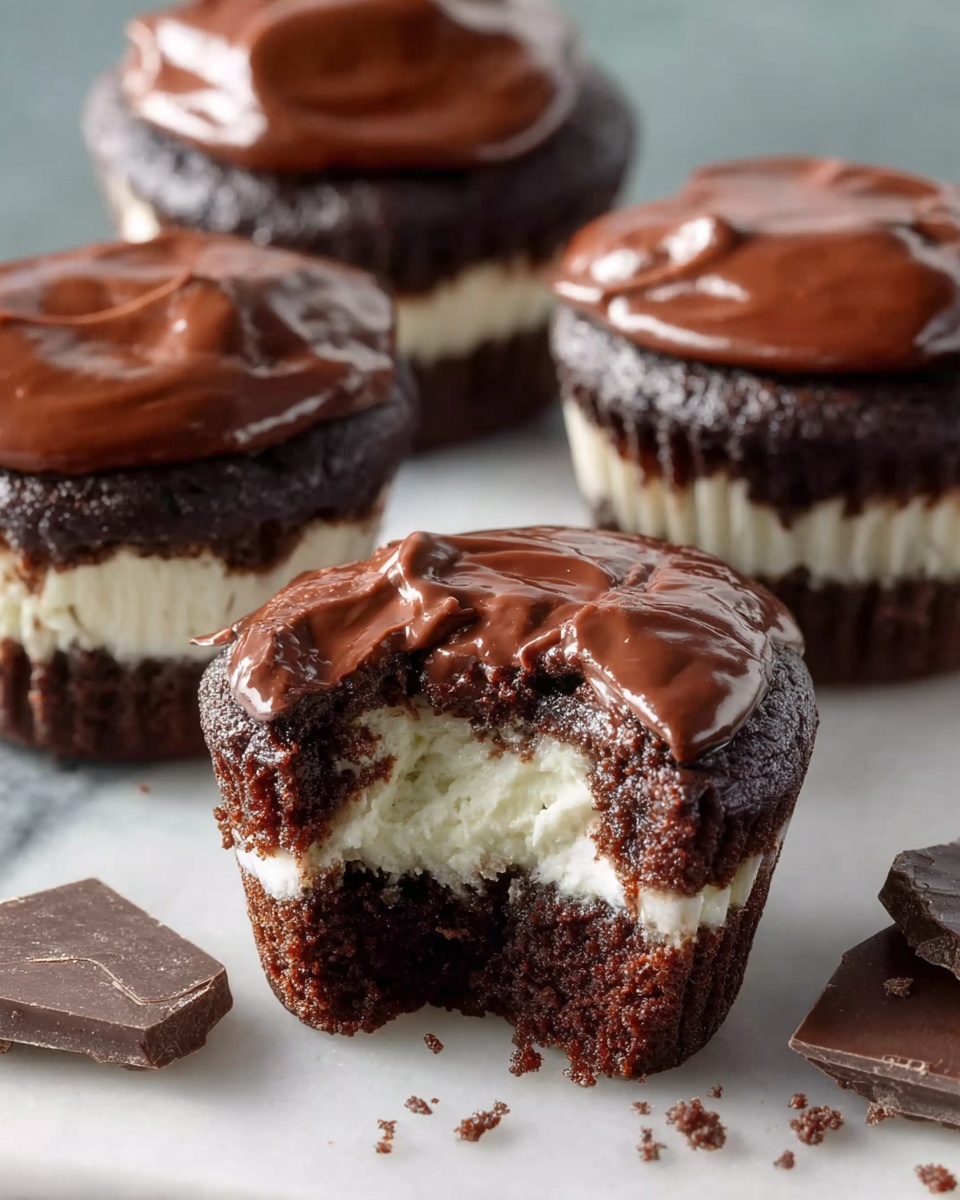 Cheesecake Stuffed Chocolate Cupcakes Recipe - Recipe Image