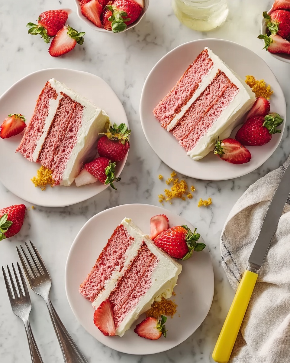 Strawberry Crunch Cake Recipe - Recipe Image