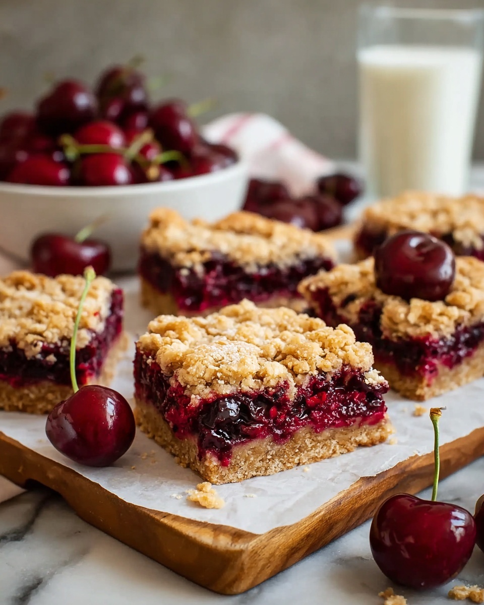 Cherry Crumble Bars Recipe - Recipe Image