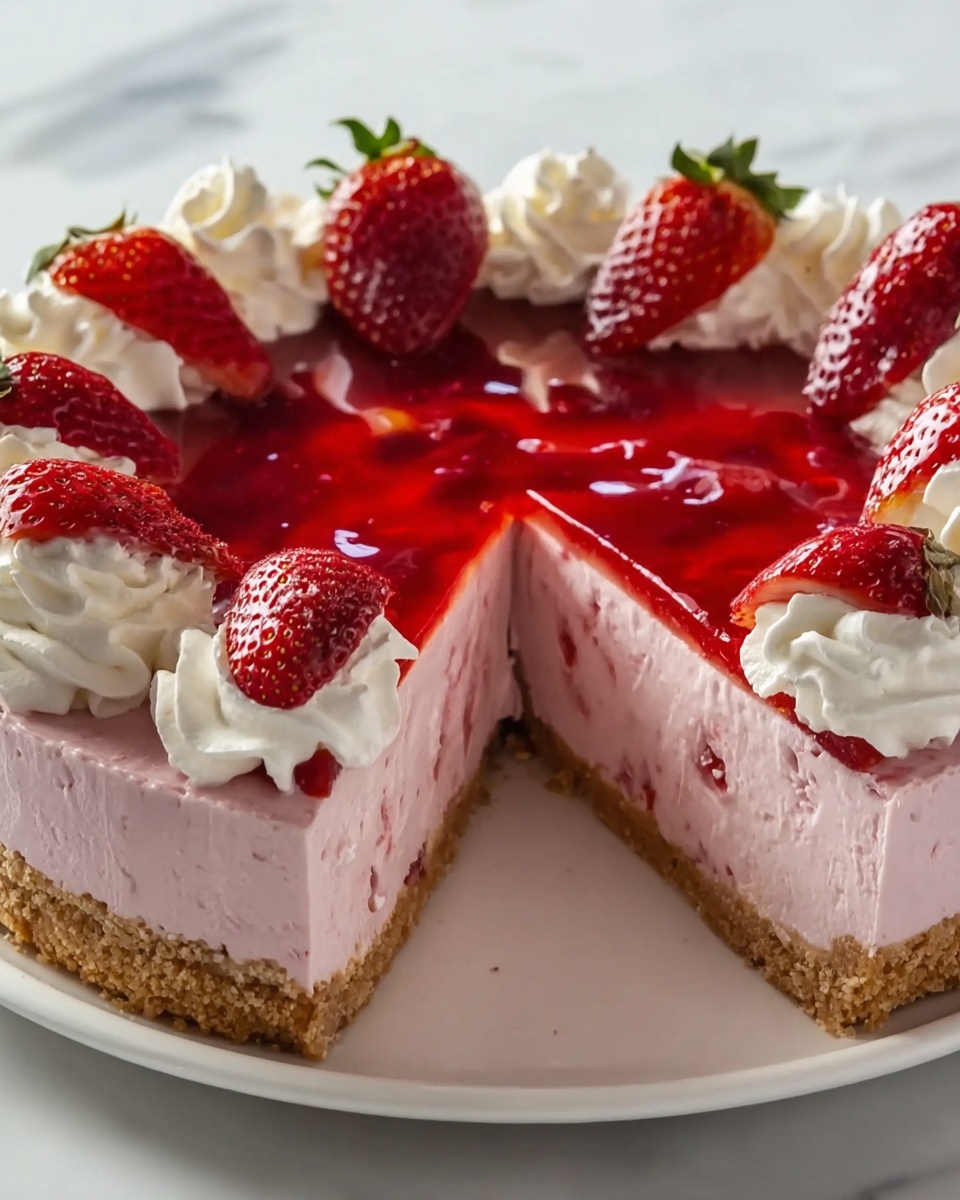 Strawberry Jello Pie Recipe - Recipe Image