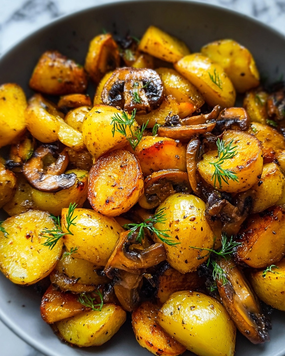 Pan-Fried Potatoes with Chanterelles Recipe - Recipe Image