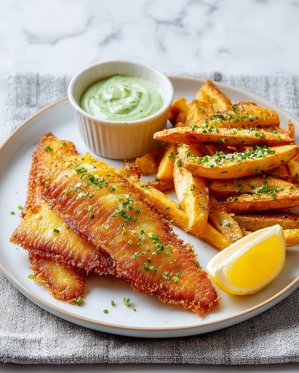 Air-Fryer Fish & Chips Recipe - Recipe Image