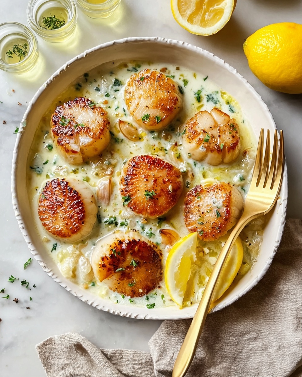 Lemon Butter Scallops Recipe - Recipe Image