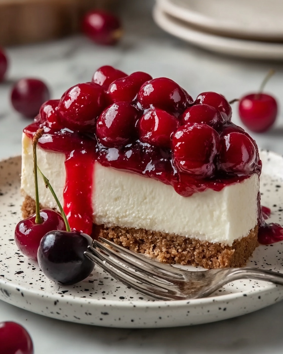 Easiest No-Bake Cherry Cheesecake: A Delightful Treat Recipe - Recipe Image