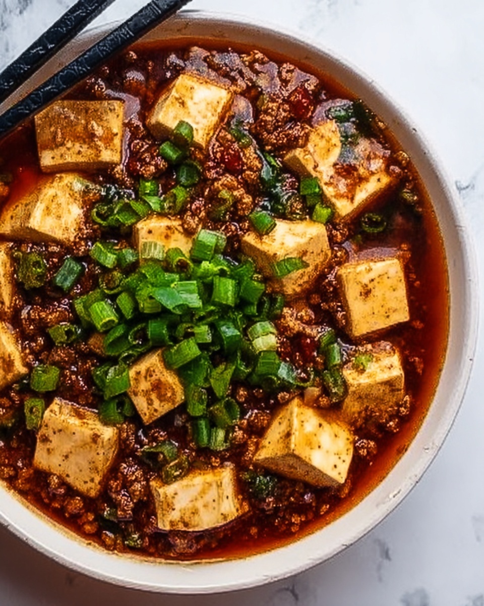 Spicy Mapo Tofu with Pork: Quick Comfort Food Delight Recipe - Recipe Image