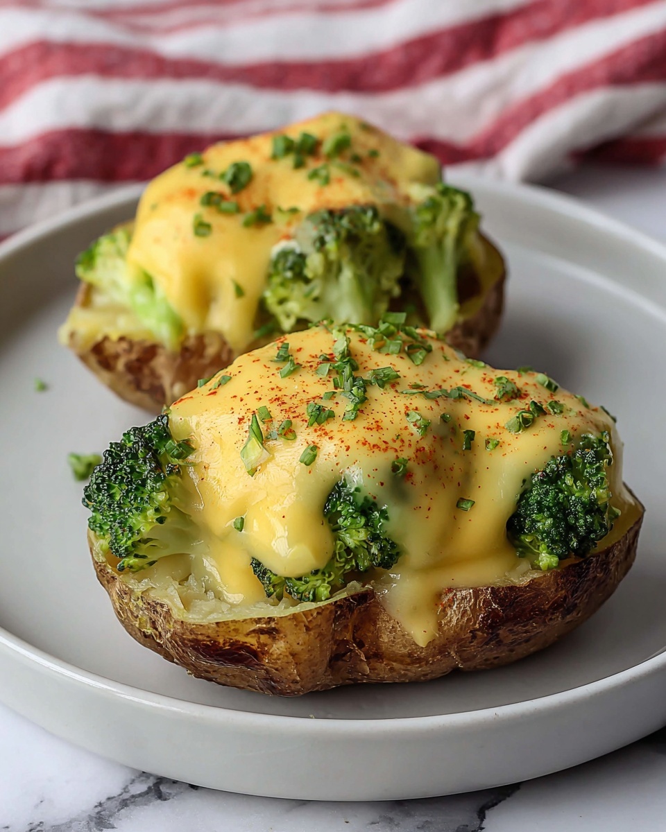 Broccoli Cheese Baked Potatoes Recipe - Recipe Image