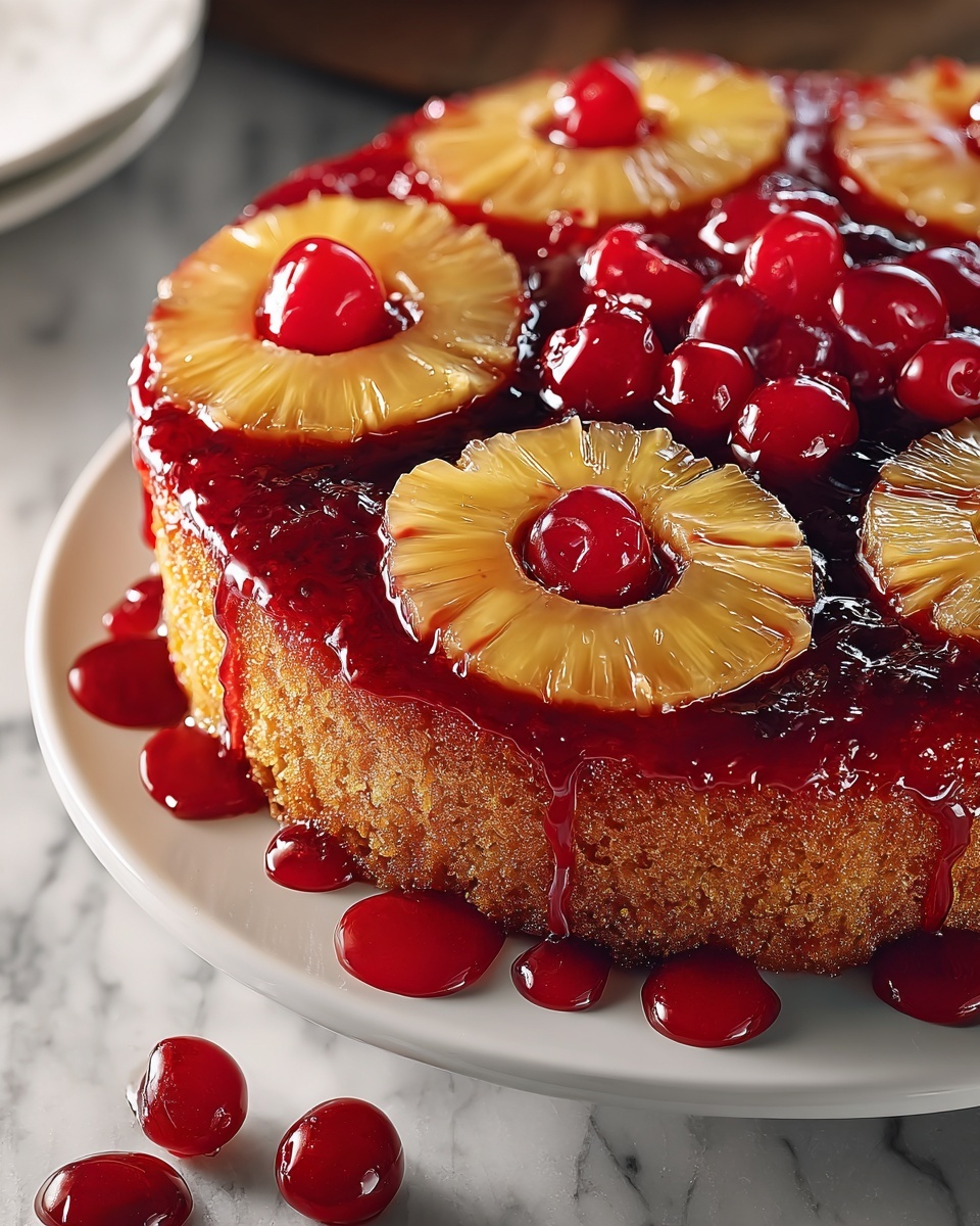 Cranberry Pineapple Upside-Down Cake Recipe - Recipe Image