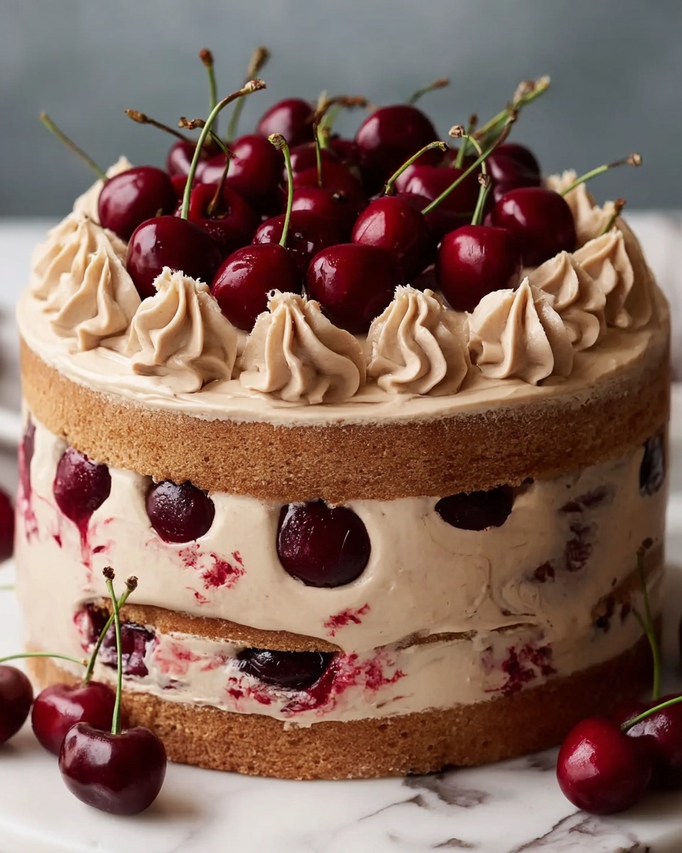 Decadent Cherry Swirl Cake Recipe - Recipe Image