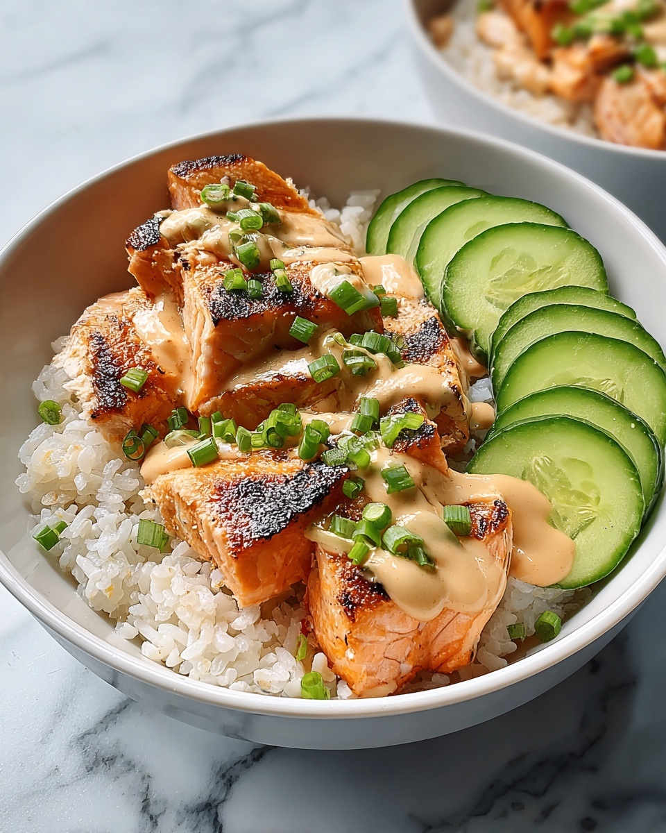 Spicy Salmon Rice Bowl Recipe - Recipe Image