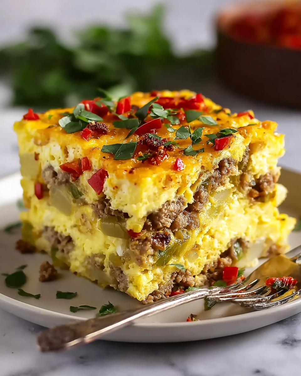 Overnight Slow Cooker Breakfast Casserole Recipe - Recipe Image