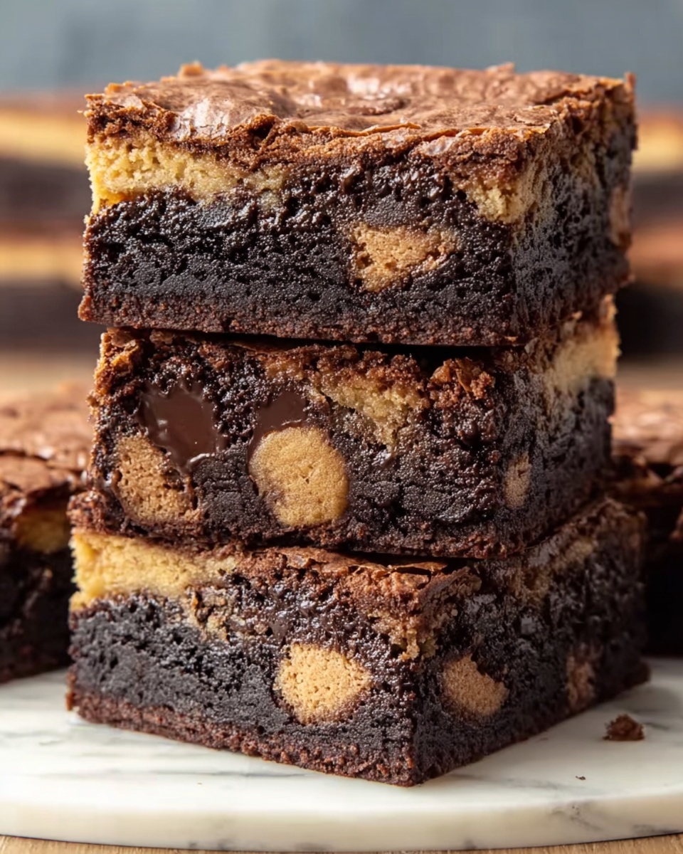 Cookie-Stuffed Brownies Recipe - Recipe Image