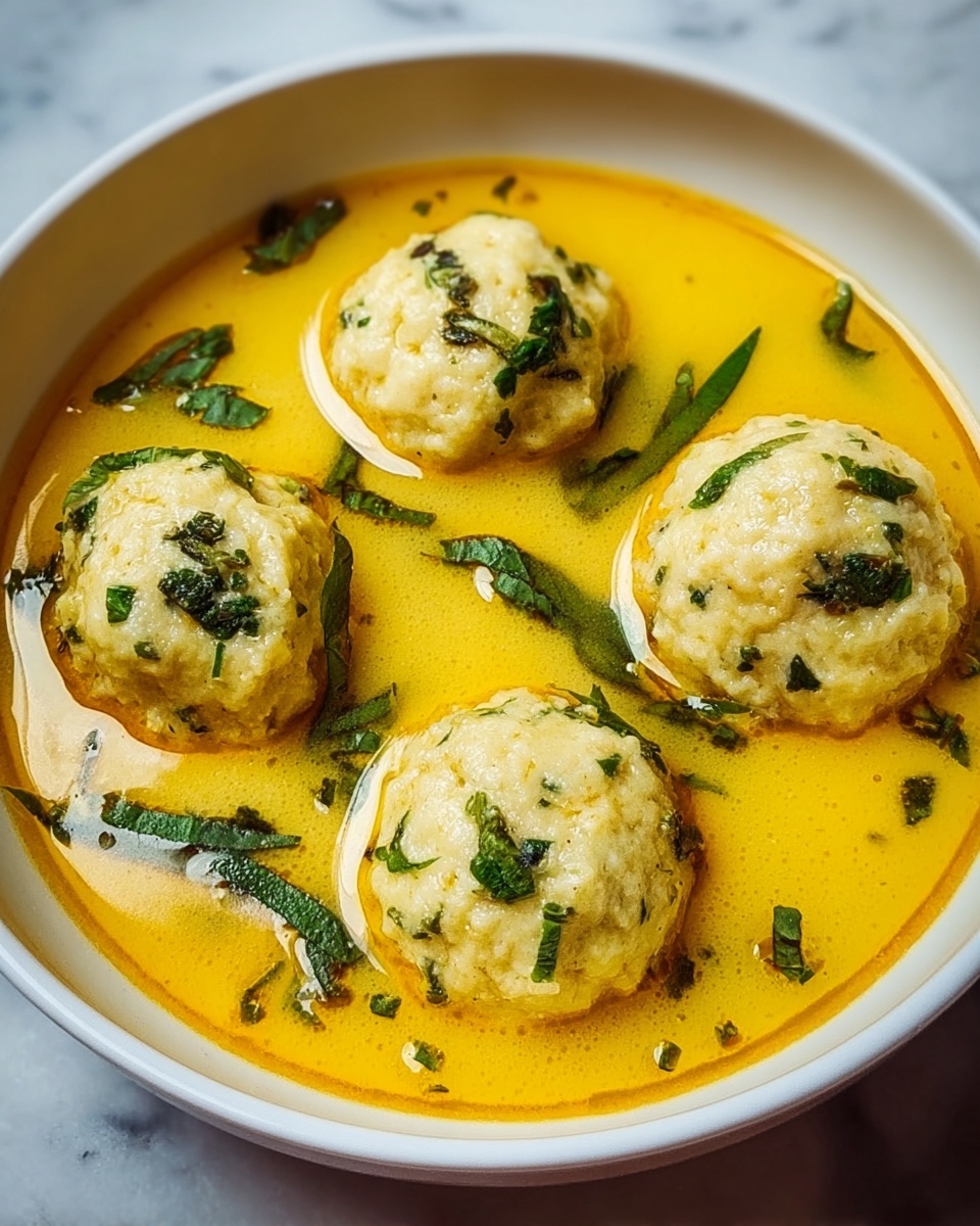 Turmeric Vegetable Matzo Ball Soup Recipe - Recipe Image