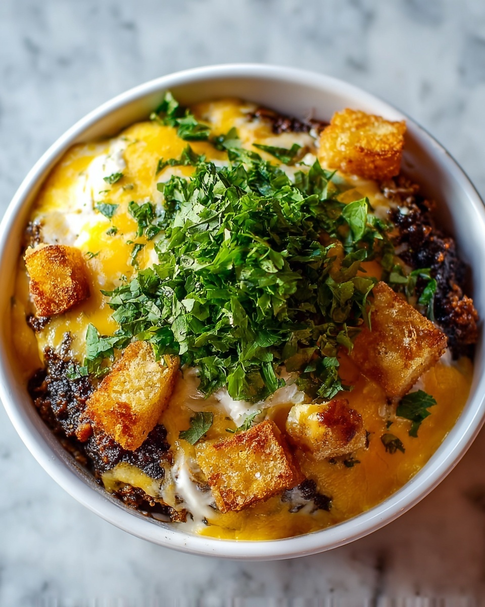 Cheesy One Pot Cowboy Casserole Recipe - Recipe Image