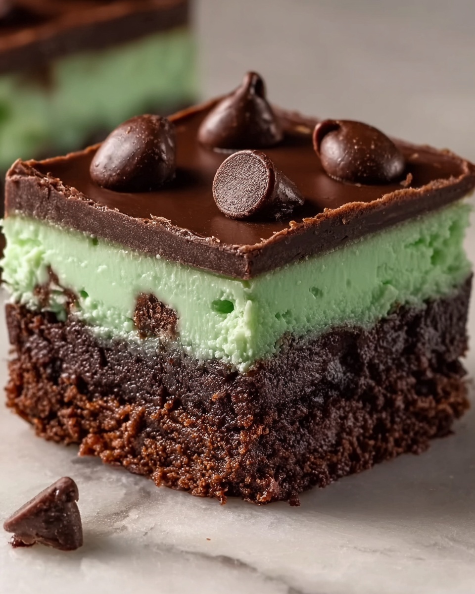 Mint Chocolate Cookie Bars Recipe - Recipe Image