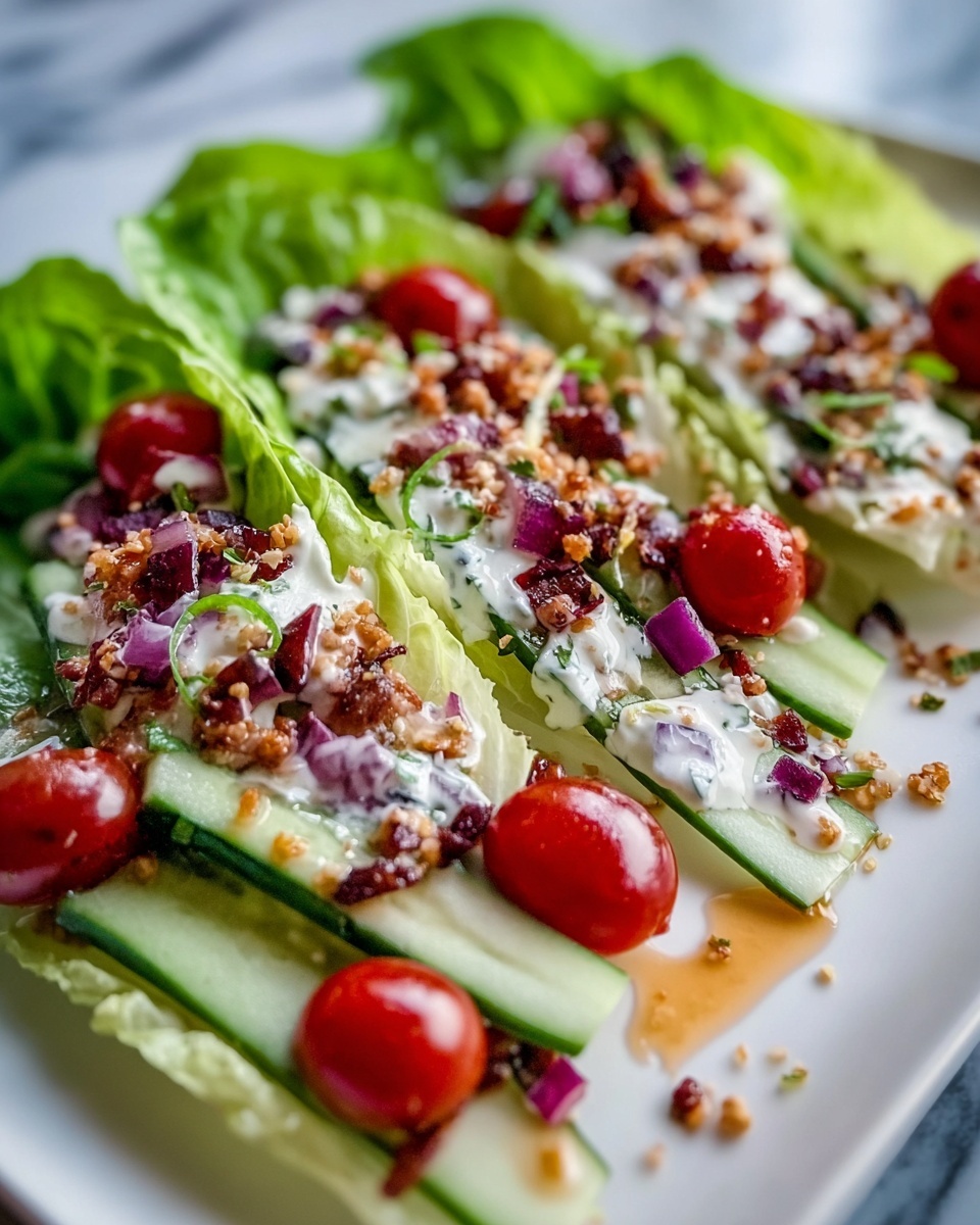 Cos Wedge Salad with Blue Cheese Dressing and Crispy Chicken Recipe - Recipe Image