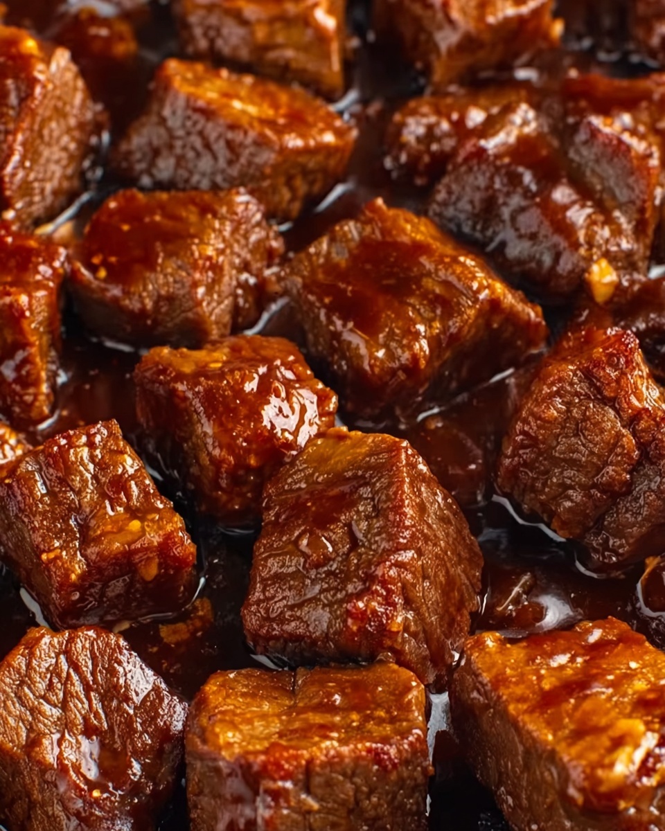 Air Fryer Tangy Honey BBQ Steak Bites Recipe - Recipe Image