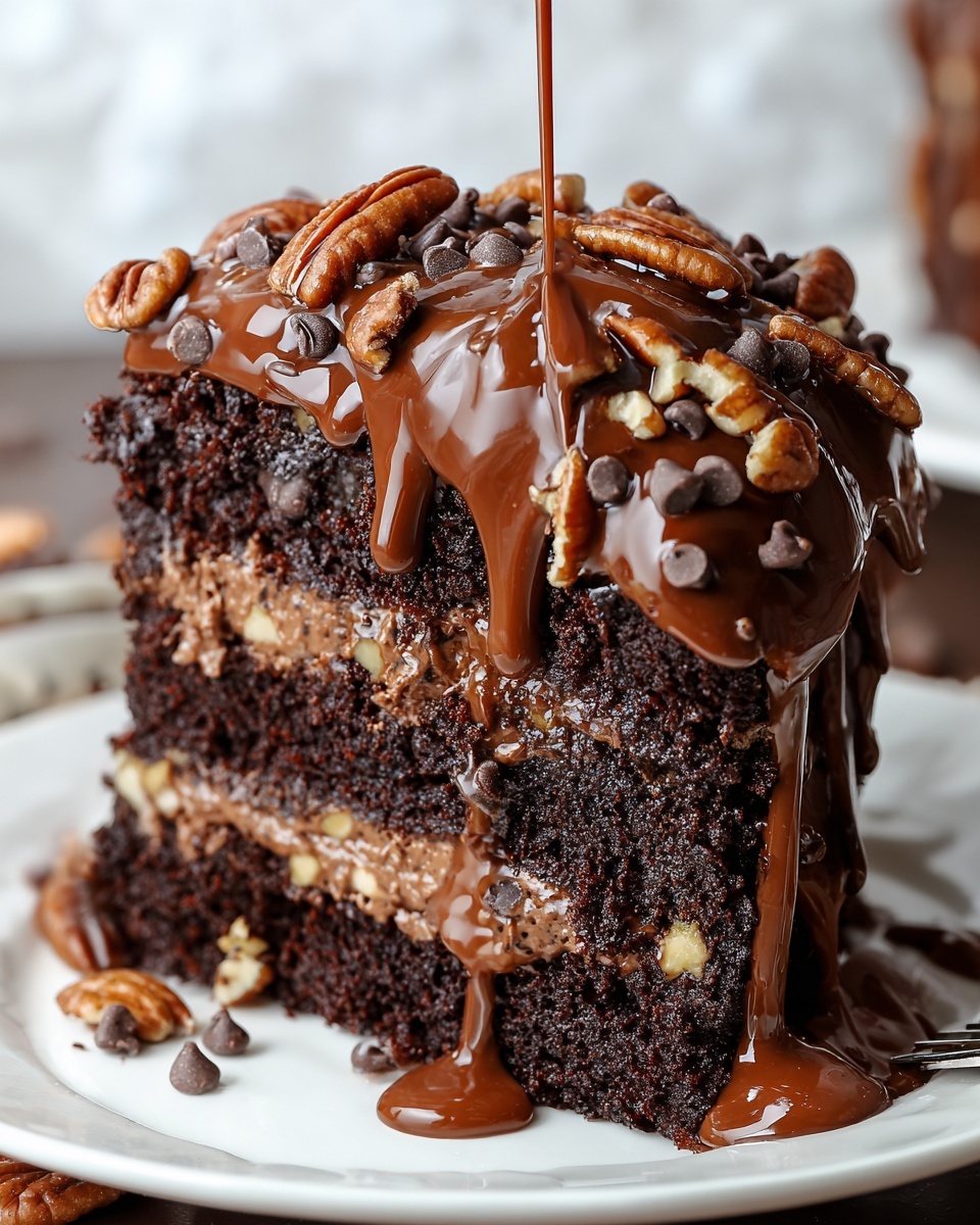 Chocolate Turtle Cake Recipe - Recipe Image