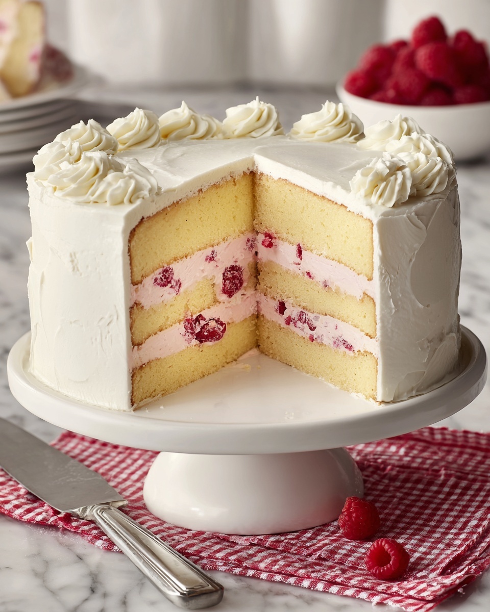 Raspberry Cake with Lemon Buttercream Recipe - Recipe Image