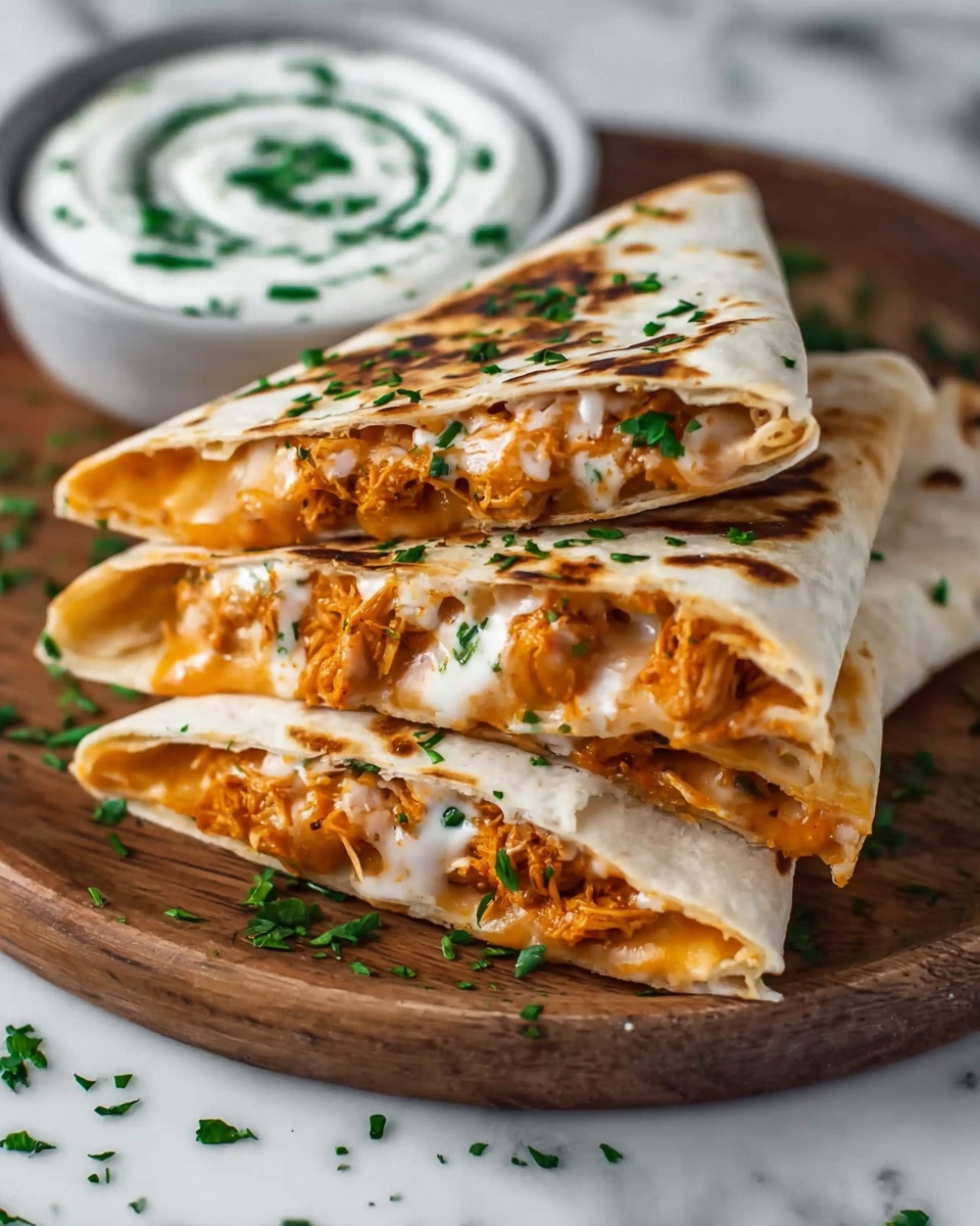 Buffalo Chicken Quesadillas Recipe - Recipe Image