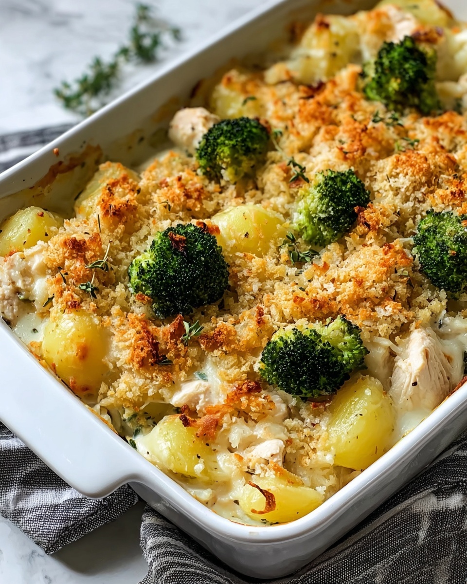 Baked Potato Chicken and Broccoli Casserole Recipe - Recipe Image