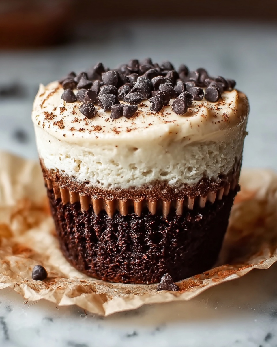 Brownie Bottom Mini Cheesecakes Recipe - Recipe Image