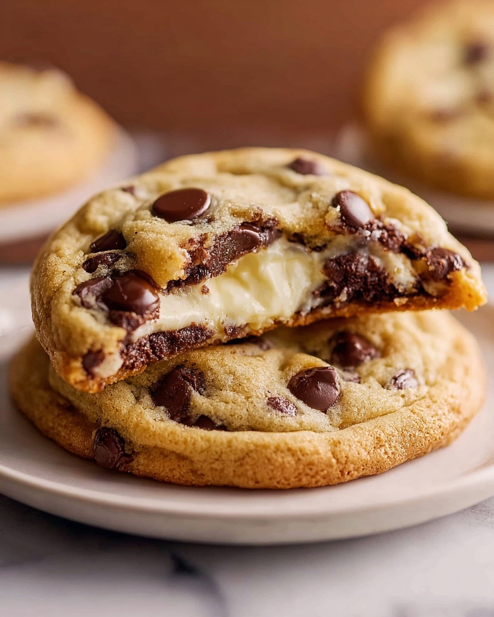 Cheesecake-Filled Chocolate Chip Cookies Recipe - Recipe Image