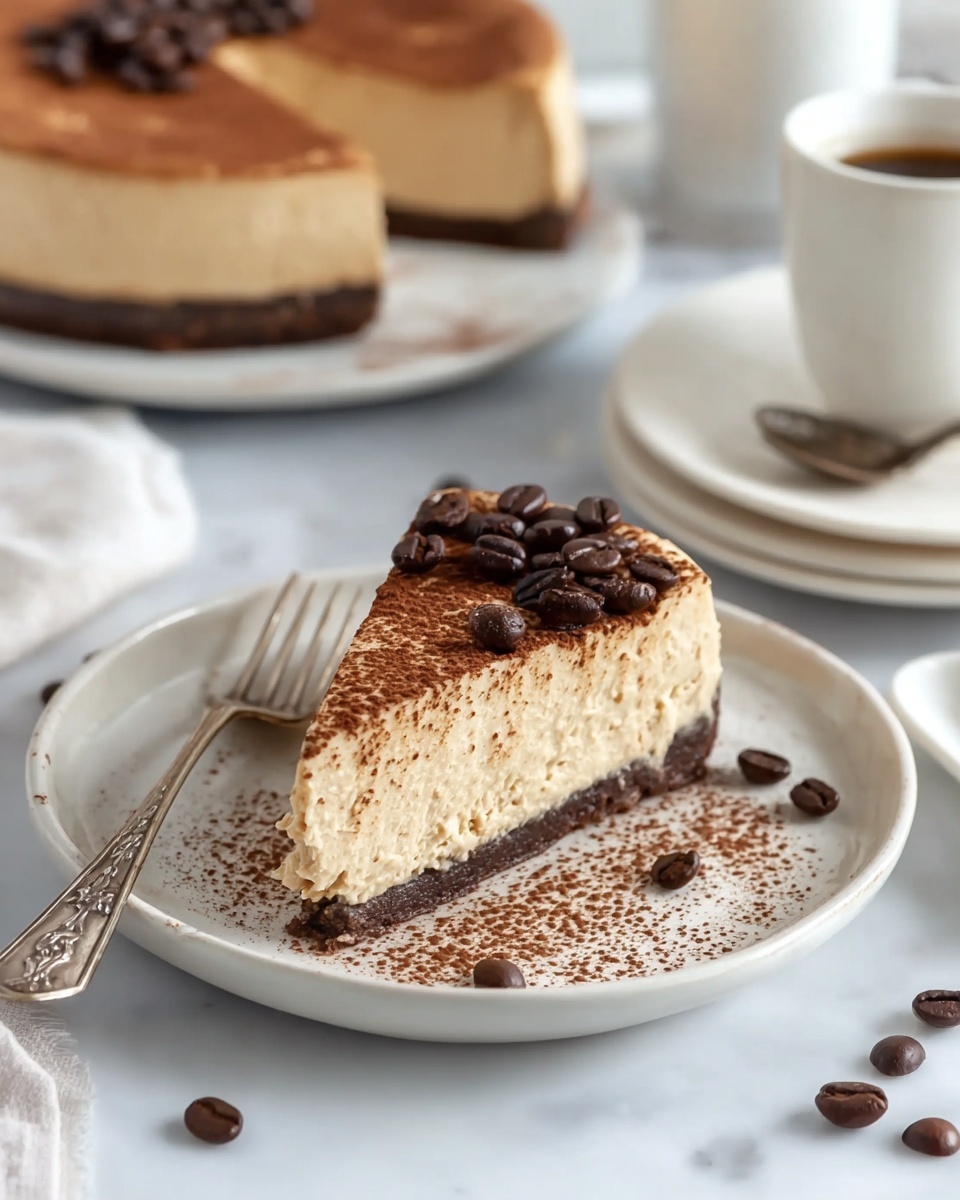Keto Coffee Cheesecake Recipe - Recipe Image