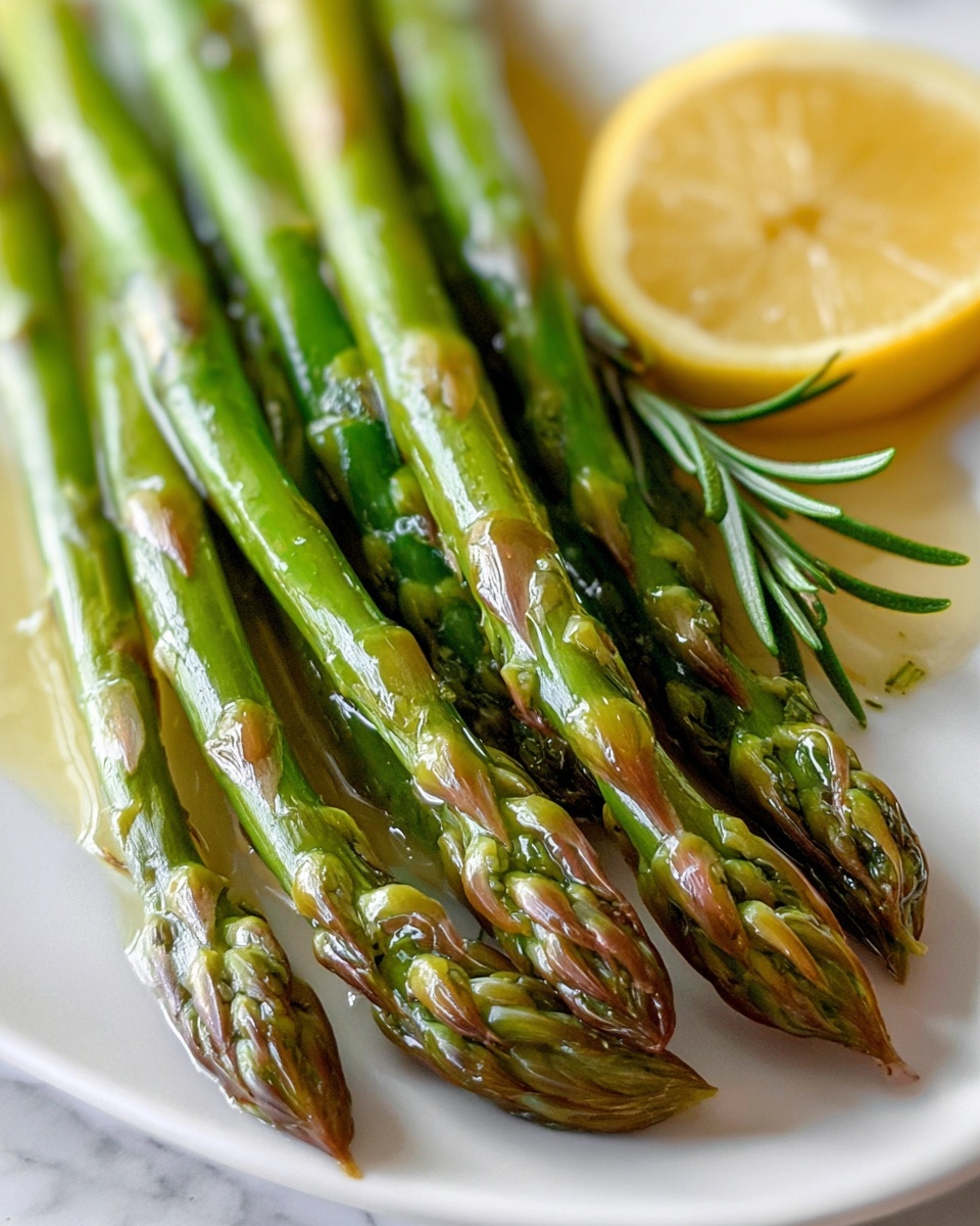 Lemon Asparagus with Rosemary and Garlic Recipe - Recipe Image
