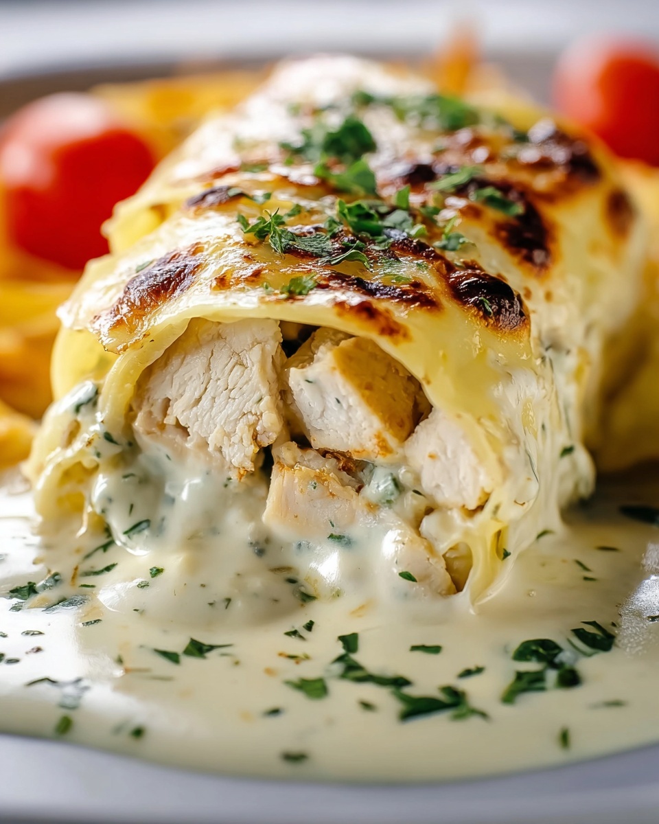 Chicken Alfredo Roll-Ups Recipe - Recipe Image