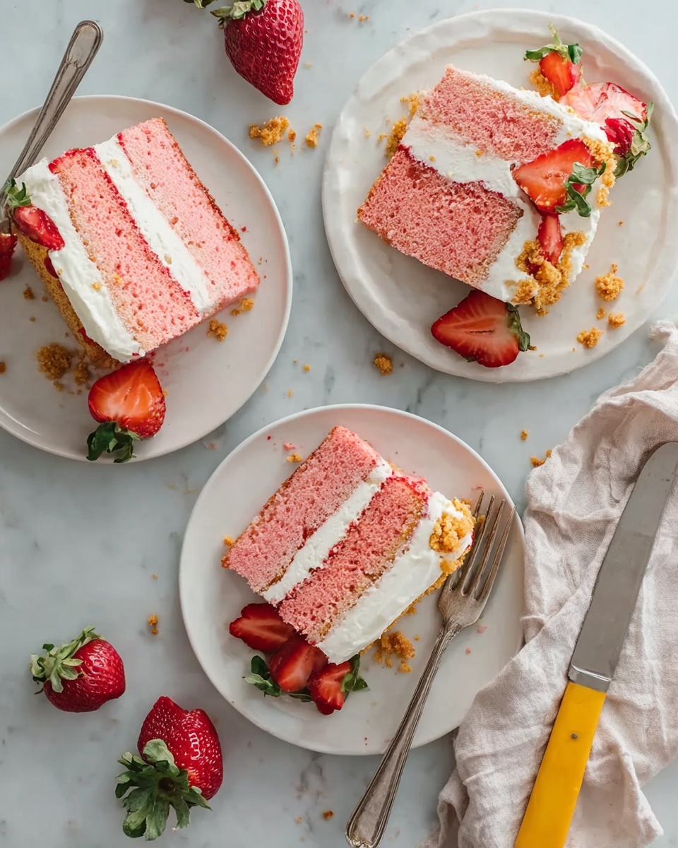 Strawberry Crunch Cake Recipe - Recipe Image