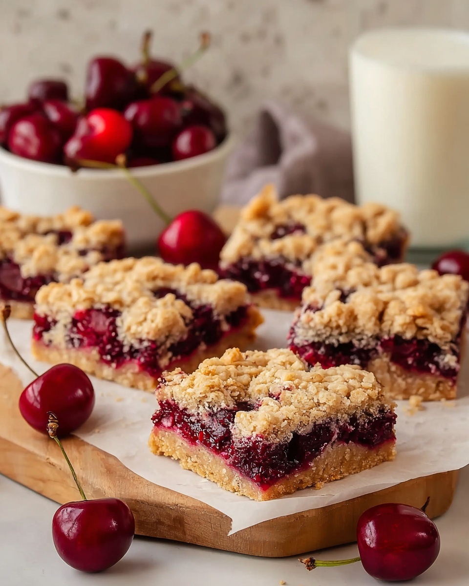 Cherry Crumble Bars Recipe - Recipe Image