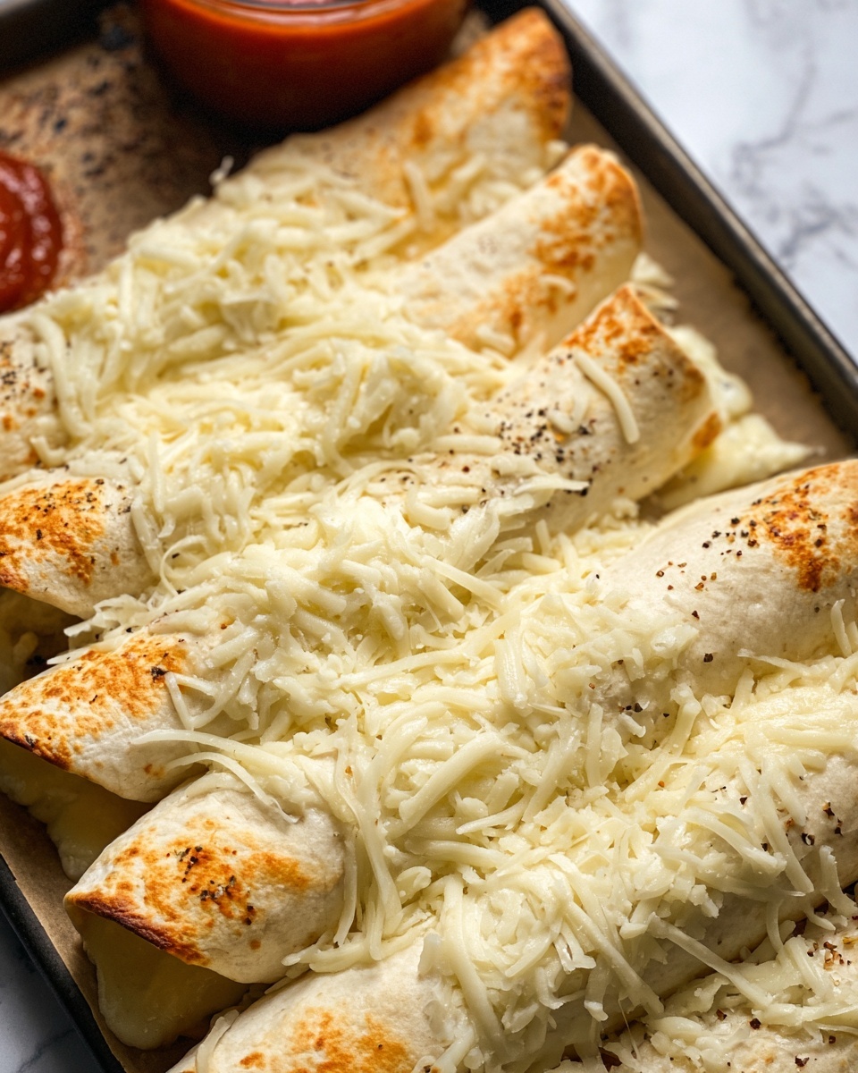 Homemade Cheesy Breadsticks Recipe - Recipe Image