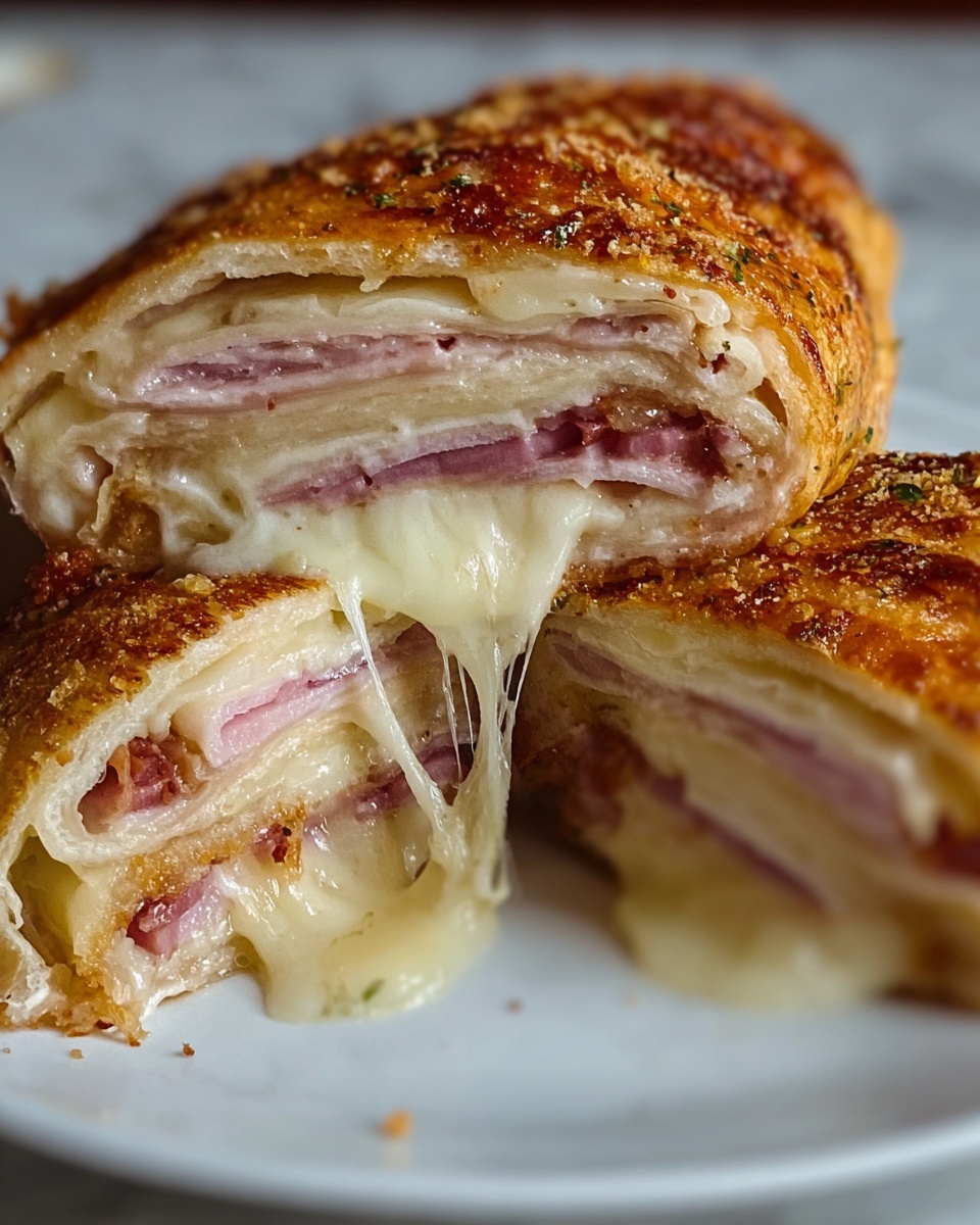 Savory Chicken Cordon Bleu Stromboli: Cheesy Recipe - Recipe Image