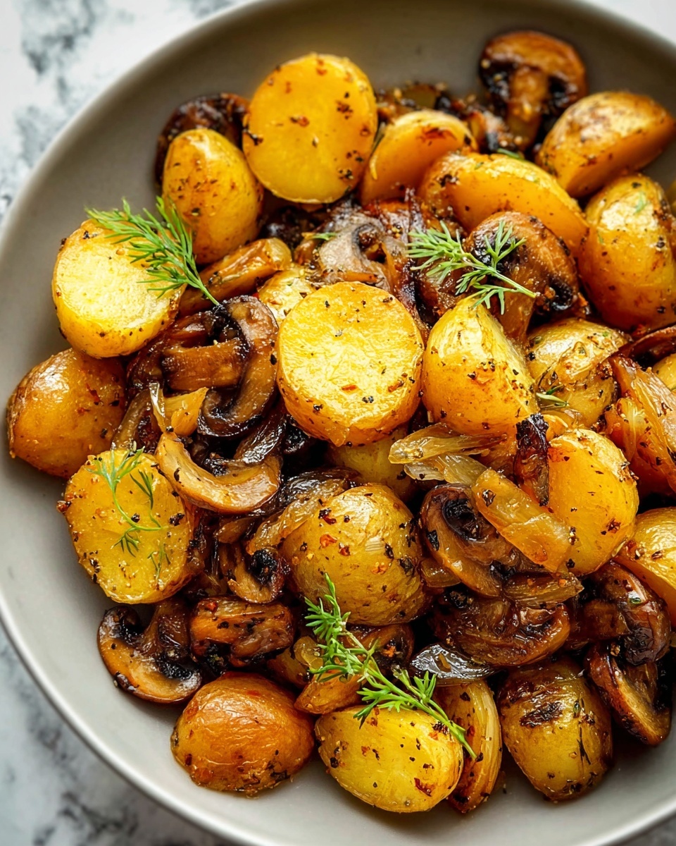 Pan-Fried Potatoes with Chanterelles Recipe - Recipe Image