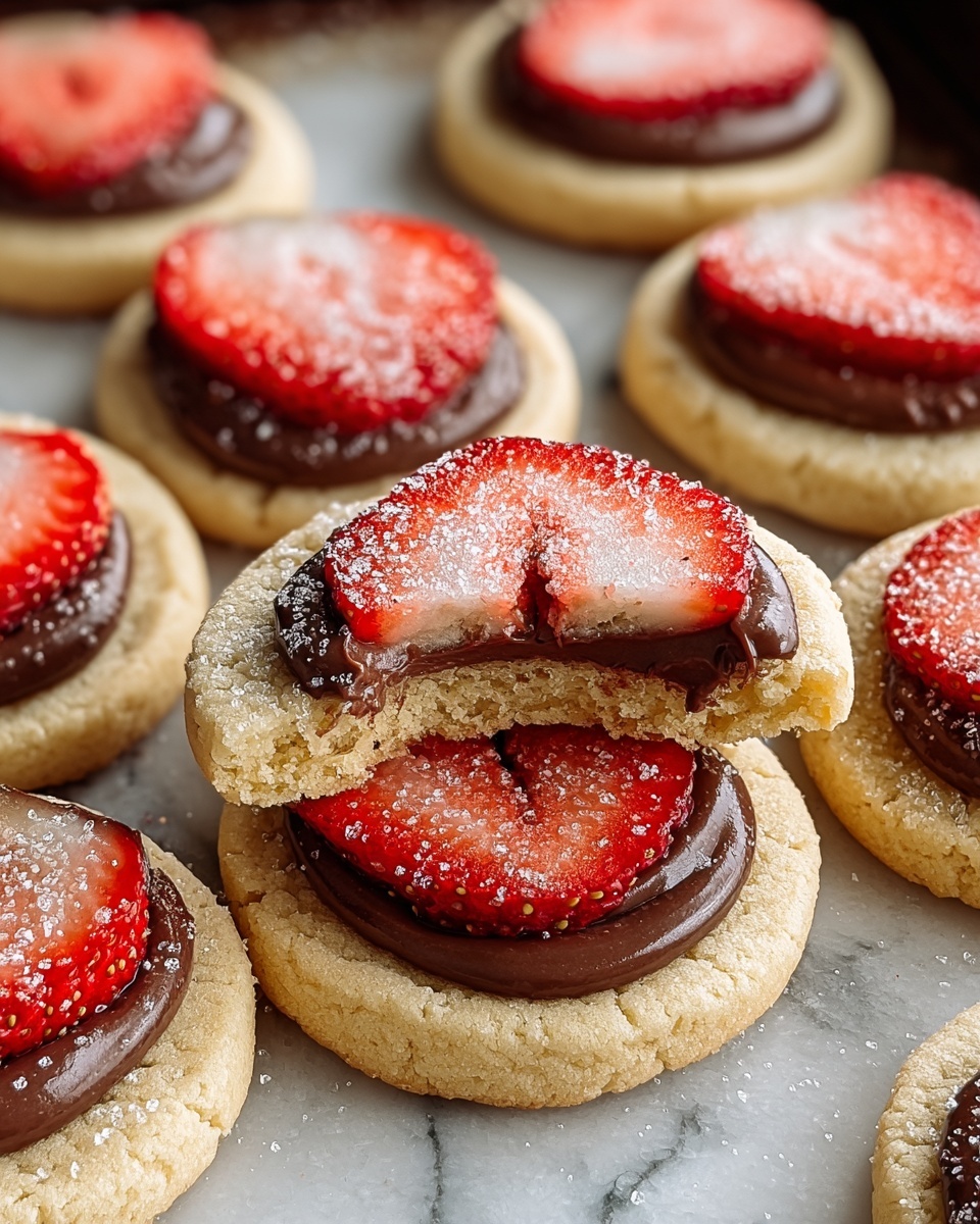 Chocolate-Stuffed Strawberry Sugar Cookies Recipe - Recipe Image